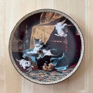 "Little Athletes" Cat Collectible Plate from Bradford Exchange
